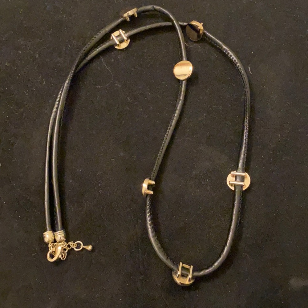 Leather necklace